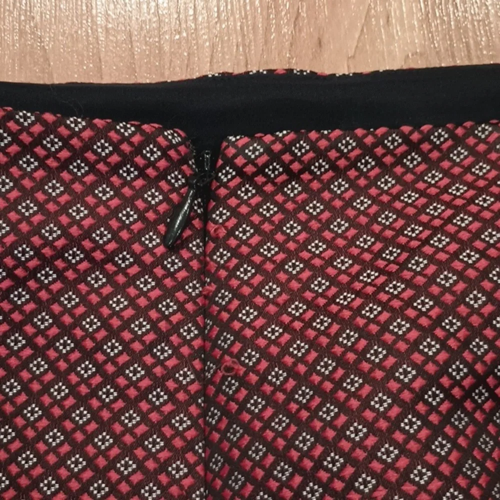 Club Monaco gray red block mini skirt size 6 - Picture 4 of 5